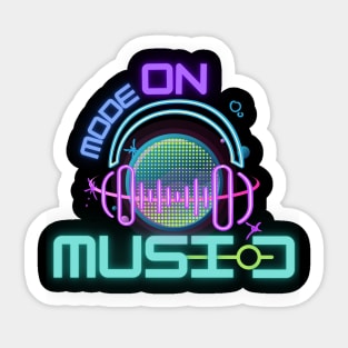 Music mode ON Sticker